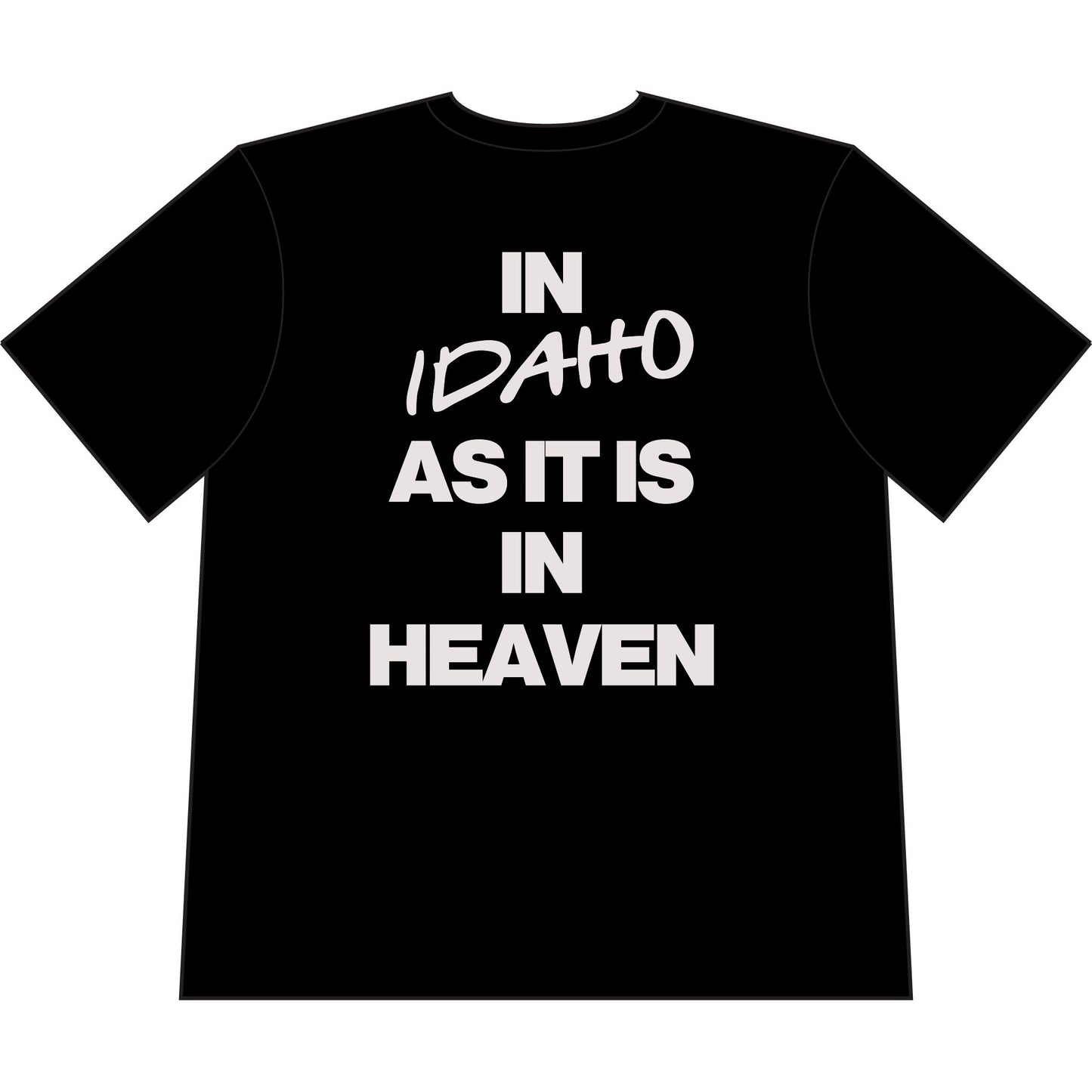 “In Idaho As It Is In Heaven” Shaka Heavy Weight Cropped T
