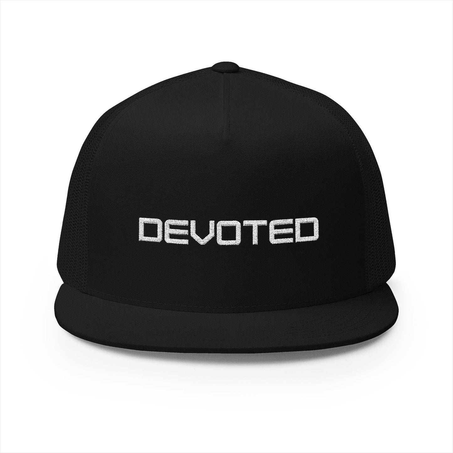 DEVOTED 5 panel Trucker Embroidered Hat