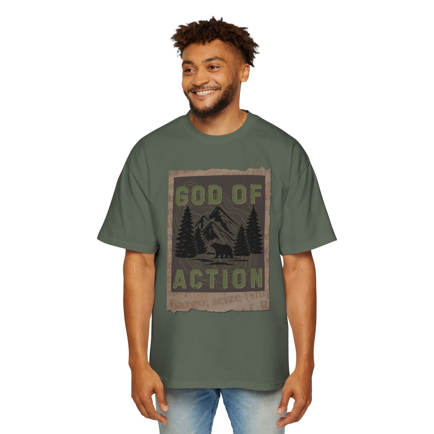 GOD OF ACTION UPCOUNTRY EDITION - Oversized Heavyweight T