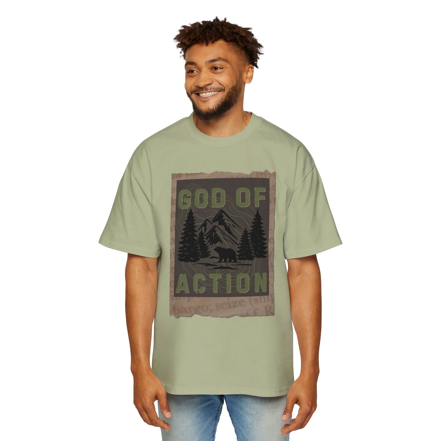 GOD OF ACTION UPCOUNTRY EDITION - Oversized Heavyweight T
