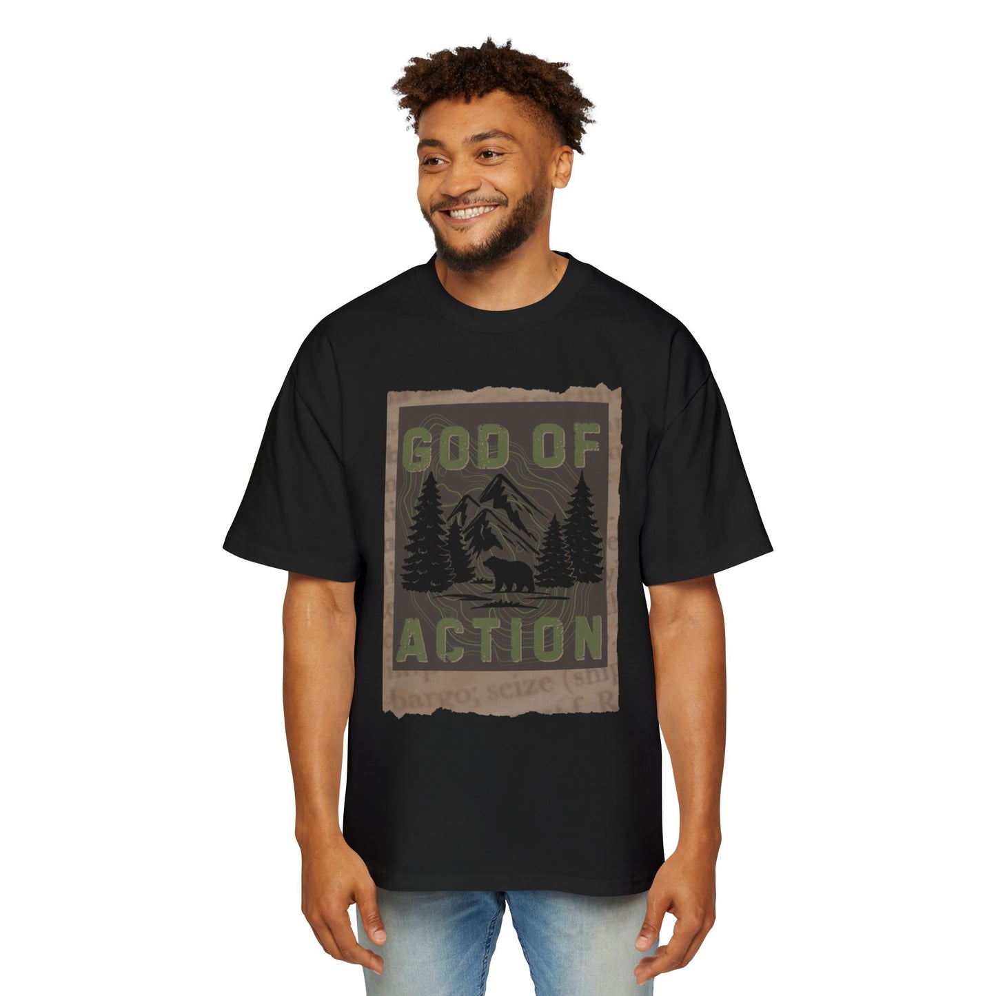 GOD OF ACTION UPCOUNTRY EDITION - Oversized Heavyweight T