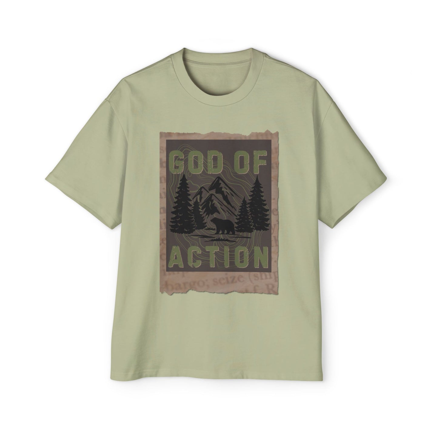 GOD OF ACTION UPCOUNTRY EDITION - Oversized Heavyweight T