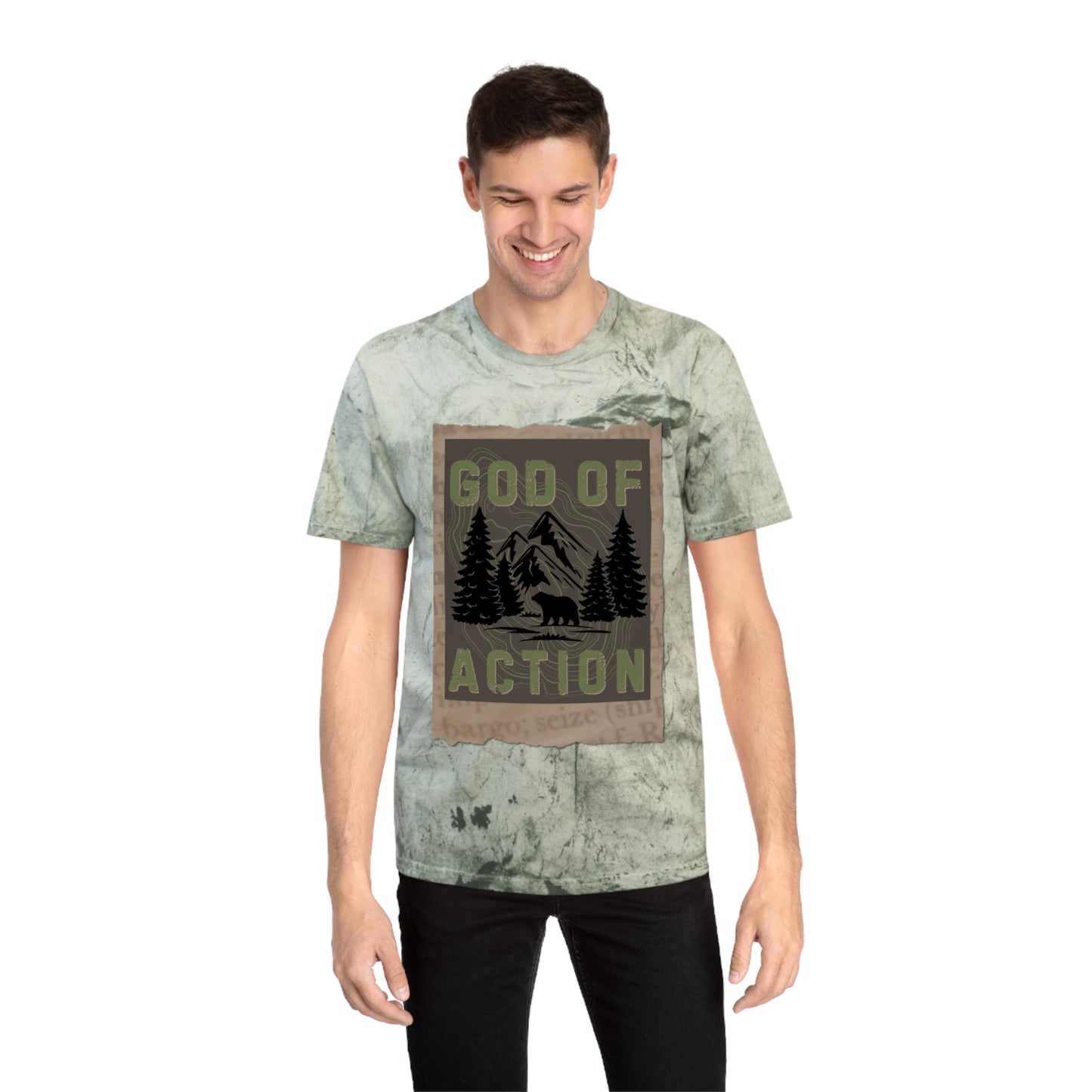 GOD OF ACTION UPCOUNTRY EDITION Color Blast T-Shirt -