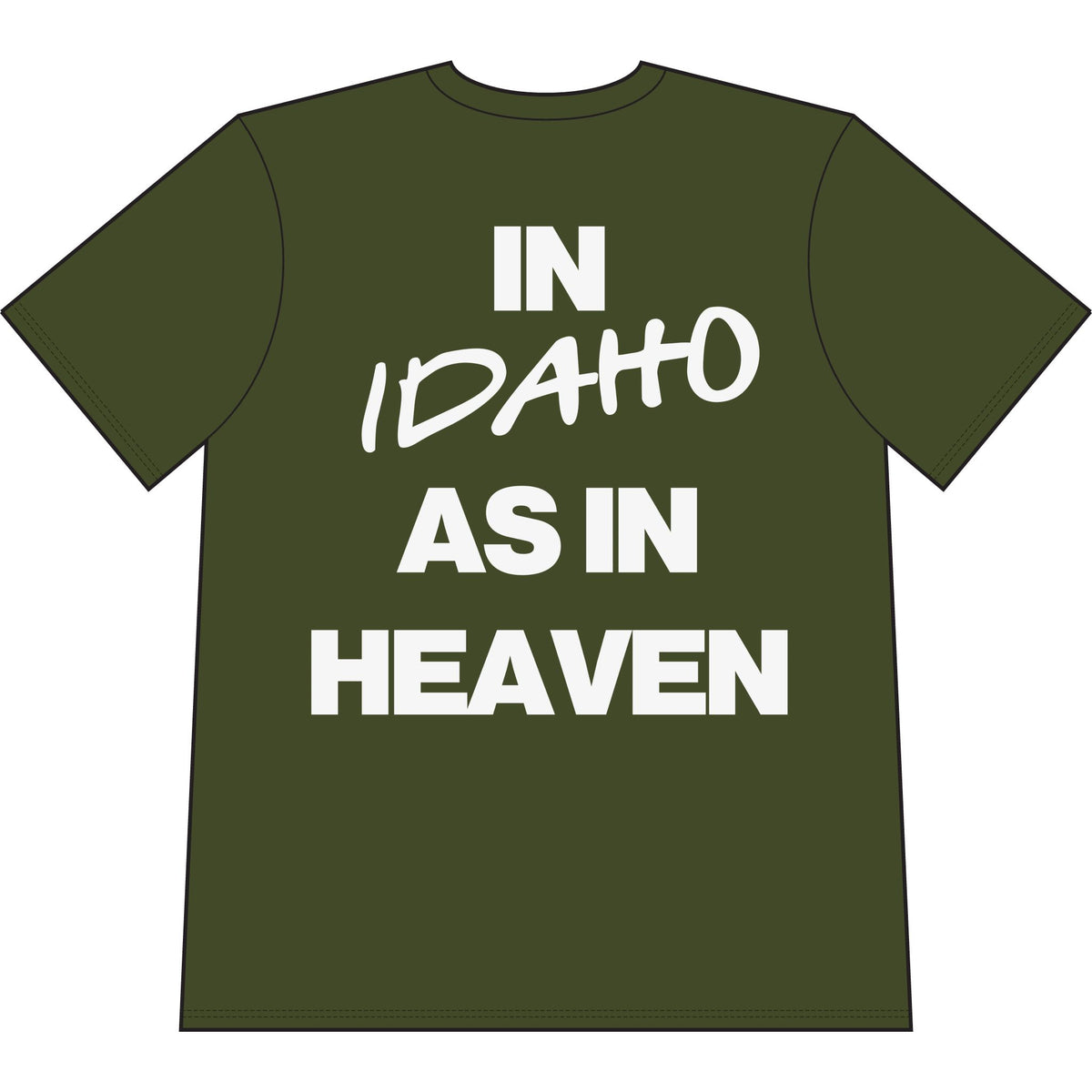 Go Make Disciples Idaho Shaka T‑Shirt — "In Idaho As In Heaven"