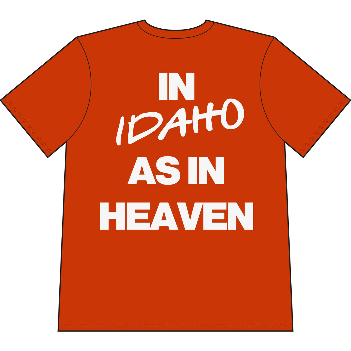 Go Make Disciples Idaho Shaka T‑Shirt — "In Idaho As In Heaven"