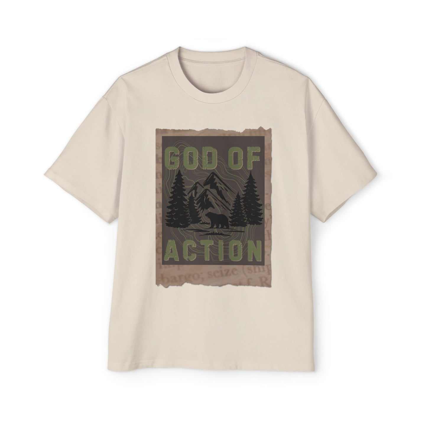 GOD OF ACTION UPCOUNTRY EDITION - Oversized Heavyweight T