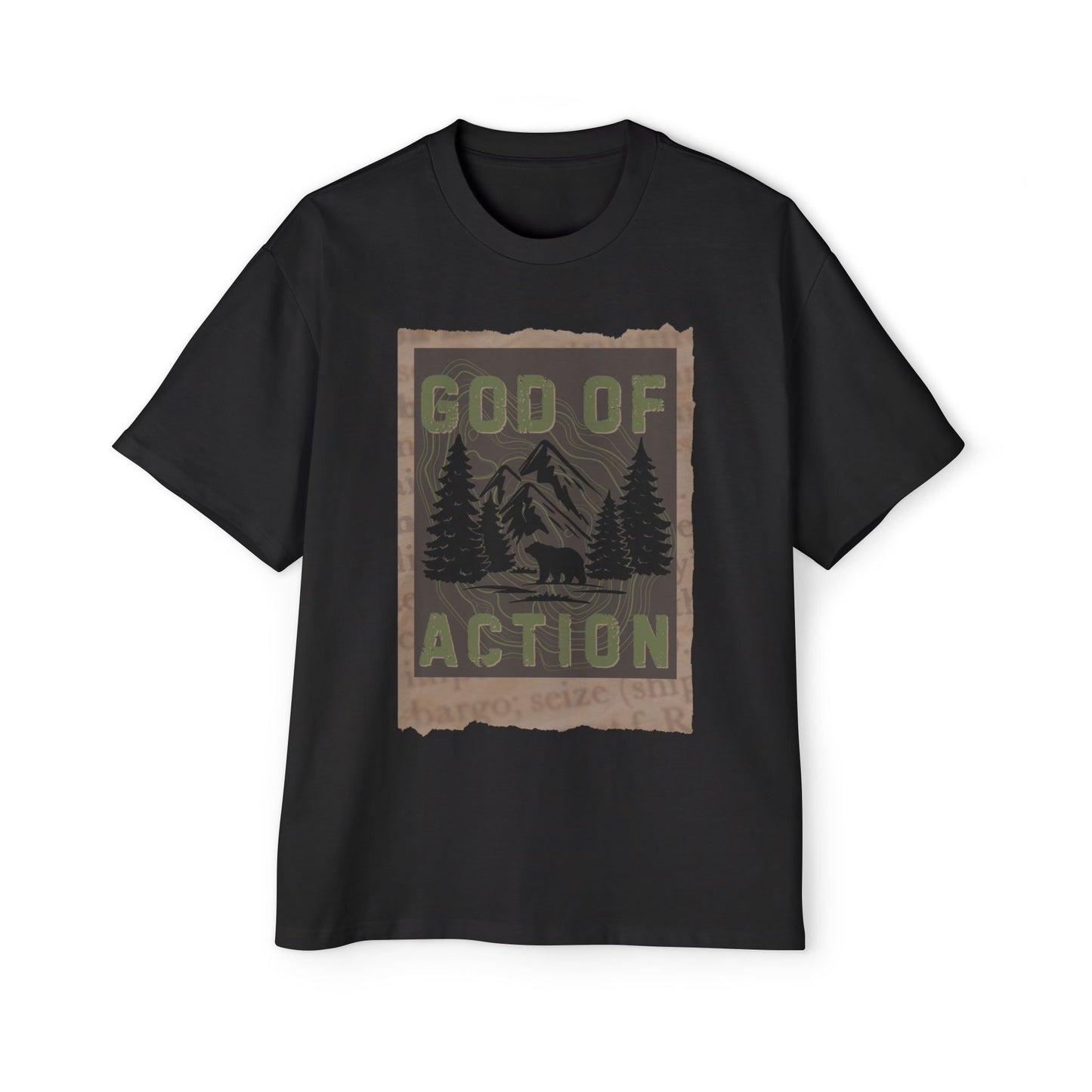 GOD OF ACTION UPCOUNTRY EDITION - Oversized Heavyweight T