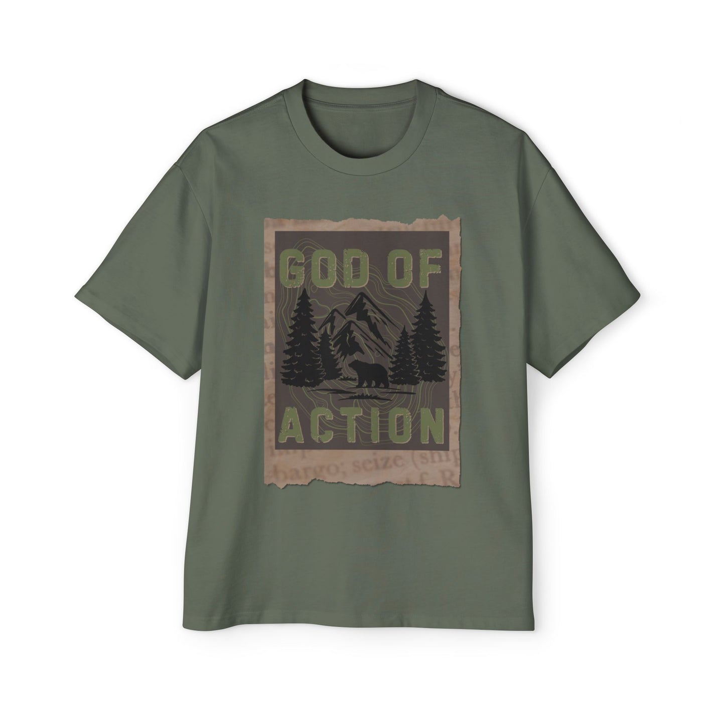 GOD OF ACTION UPCOUNTRY EDITION - Oversized Heavyweight T