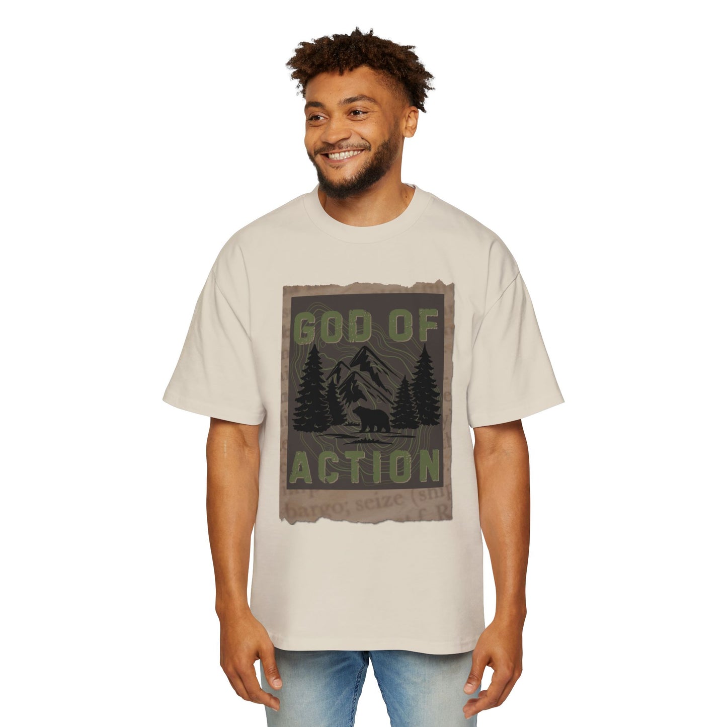 GOD OF ACTION UPCOUNTRY EDITION - Oversized Heavyweight T