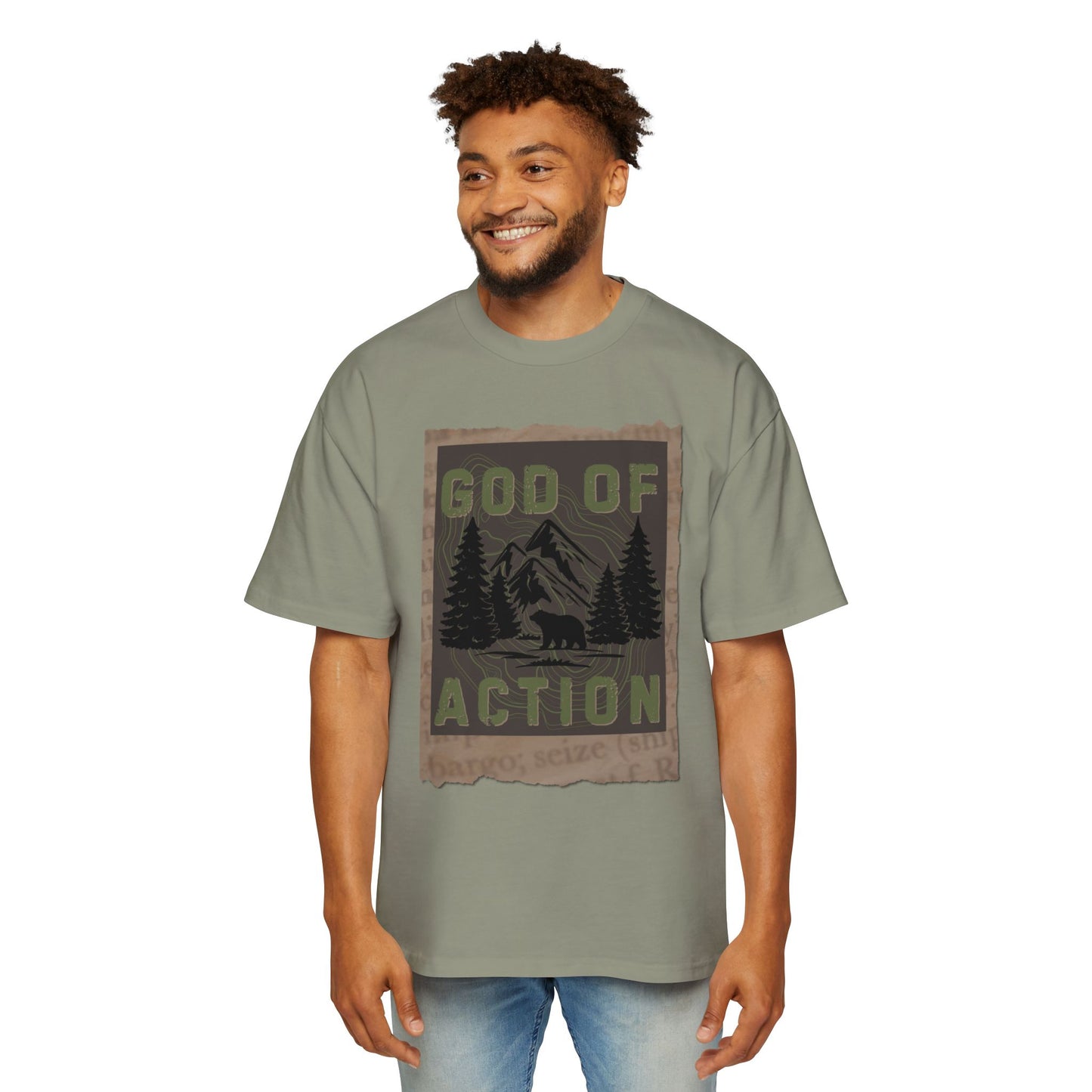 GOD OF ACTION UPCOUNTRY EDITION - Oversized Heavyweight T